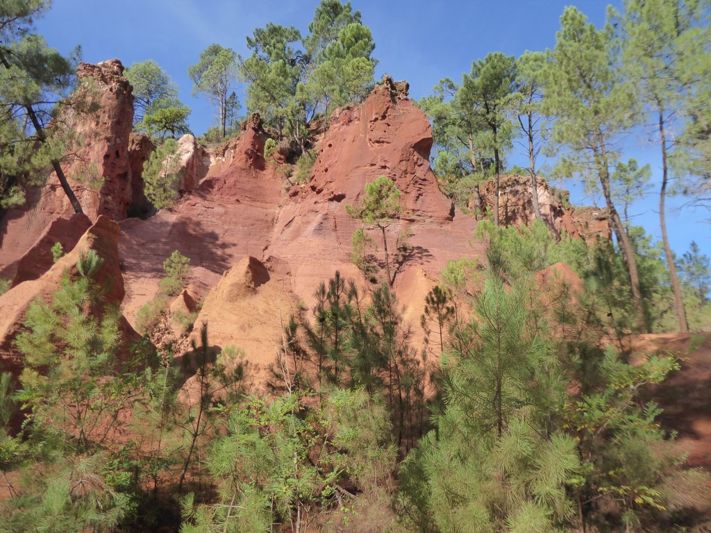 Vue des ocres de Roussillon